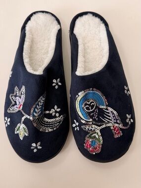 Vera Bradley Embellished Slippers Night Sky
